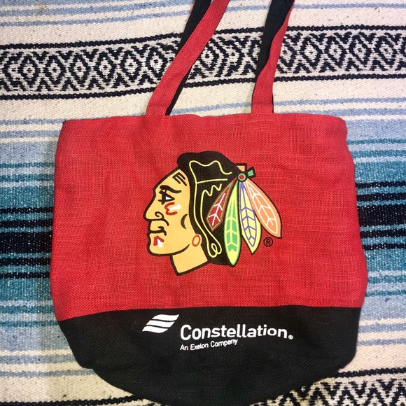 Chicago Blackhawks Tote Shopping Bag - Picture 1 of 2